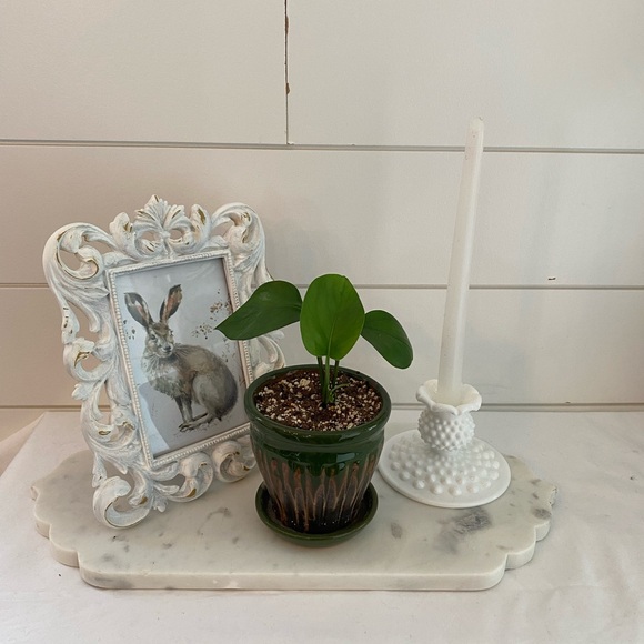 Fenton Hobnail White Milk Glass Single Taper Candlestick Candle Holder Vintage - Picture 3 of 10